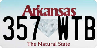AR license plate 357WTB