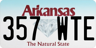 AR license plate 357WTE