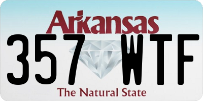 AR license plate 357WTF