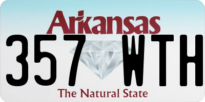 AR license plate 357WTH
