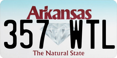AR license plate 357WTL