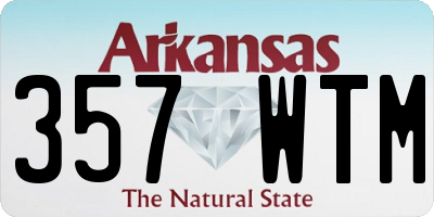 AR license plate 357WTM