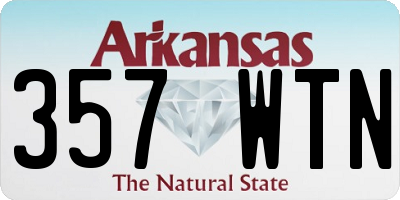 AR license plate 357WTN