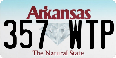 AR license plate 357WTP