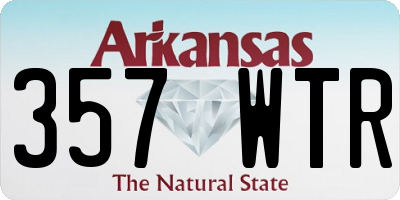 AR license plate 357WTR