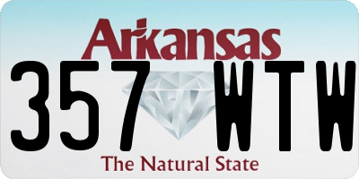 AR license plate 357WTW