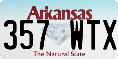 AR license plate 357WTX