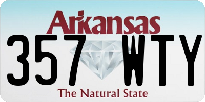 AR license plate 357WTY