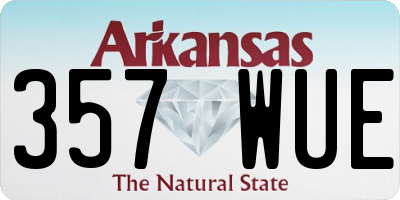 AR license plate 357WUE