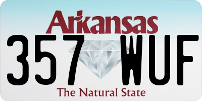 AR license plate 357WUF