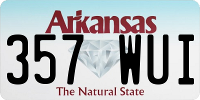 AR license plate 357WUI