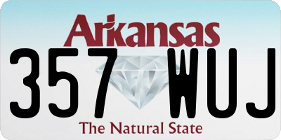 AR license plate 357WUJ