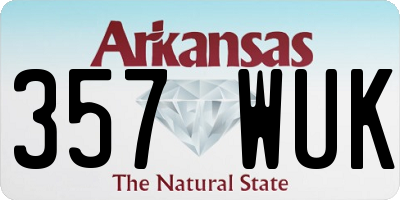 AR license plate 357WUK