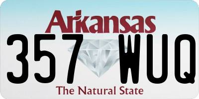 AR license plate 357WUQ