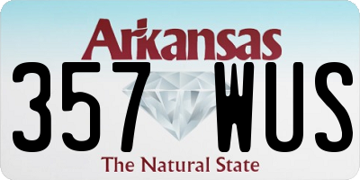 AR license plate 357WUS