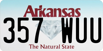 AR license plate 357WUU