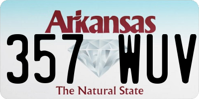 AR license plate 357WUV