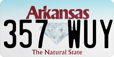AR license plate 357WUY