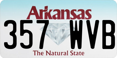 AR license plate 357WVB