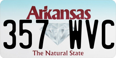 AR license plate 357WVC