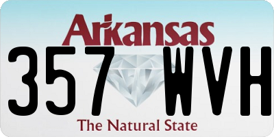 AR license plate 357WVH