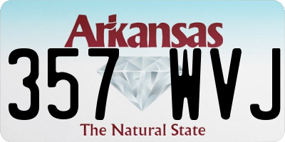 AR license plate 357WVJ