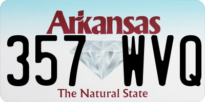 AR license plate 357WVQ