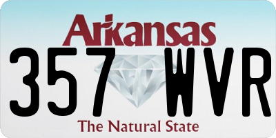 AR license plate 357WVR
