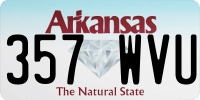 AR license plate 357WVU