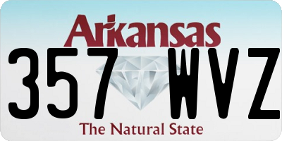 AR license plate 357WVZ