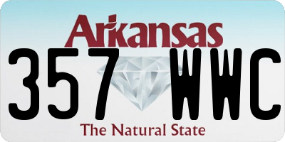 AR license plate 357WWC