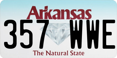 AR license plate 357WWE
