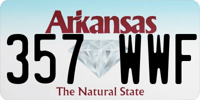 AR license plate 357WWF