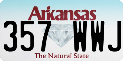 AR license plate 357WWJ