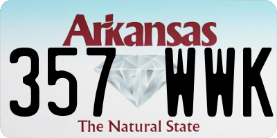 AR license plate 357WWK