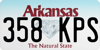 AR license plate 358KPS