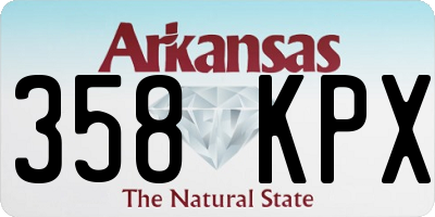 AR license plate 358KPX