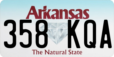 AR license plate 358KQA
