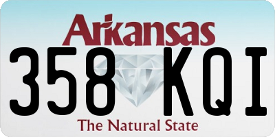 AR license plate 358KQI