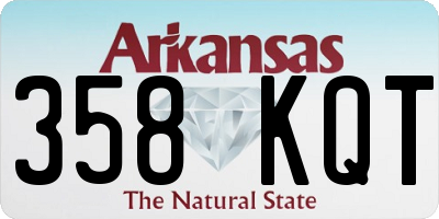 AR license plate 358KQT