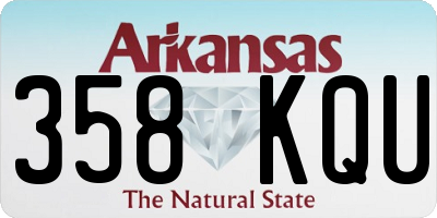 AR license plate 358KQU