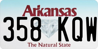AR license plate 358KQW