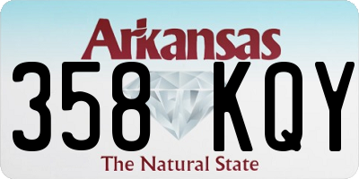 AR license plate 358KQY