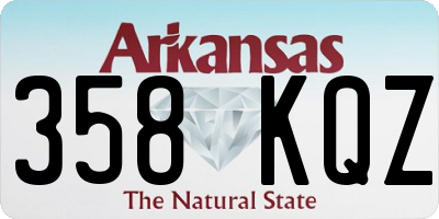 AR license plate 358KQZ