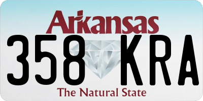 AR license plate 358KRA
