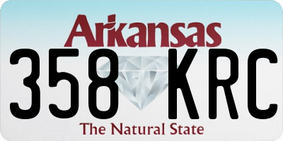 AR license plate 358KRC