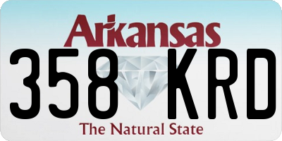 AR license plate 358KRD