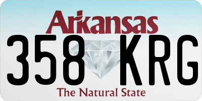 AR license plate 358KRG