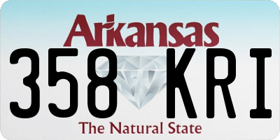 AR license plate 358KRI