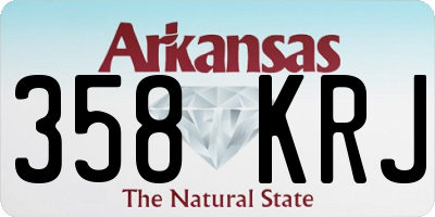 AR license plate 358KRJ